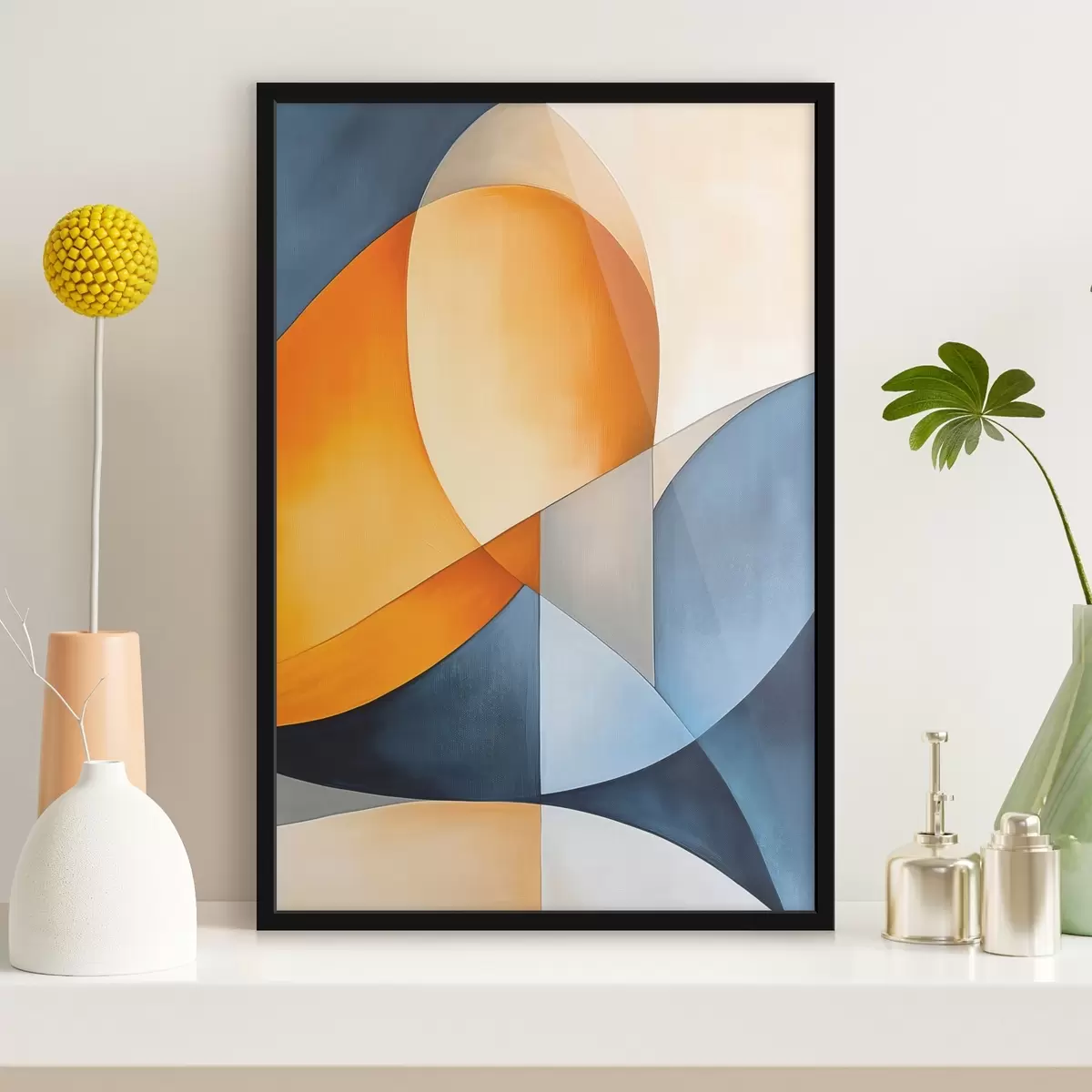 Poster Abstractie met geometrische vormen f45202