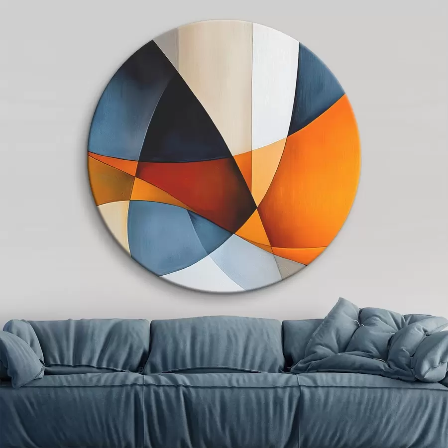  Peintures Abstraction avec des formes géométriques r45201