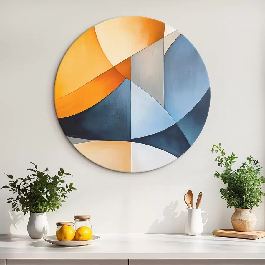  Schilderijen Abstractie met geometrische vormen r45202