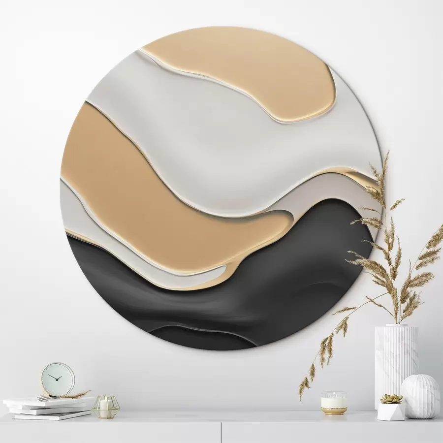  Schilderijen Abstracte elegante rondingen r45203