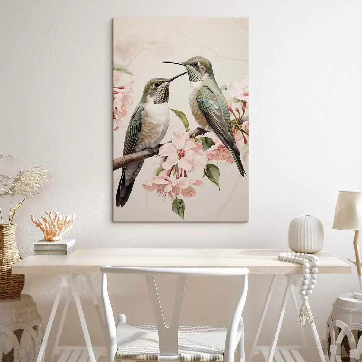  Peintures Un couple d'oiseaux sur une branche s44550