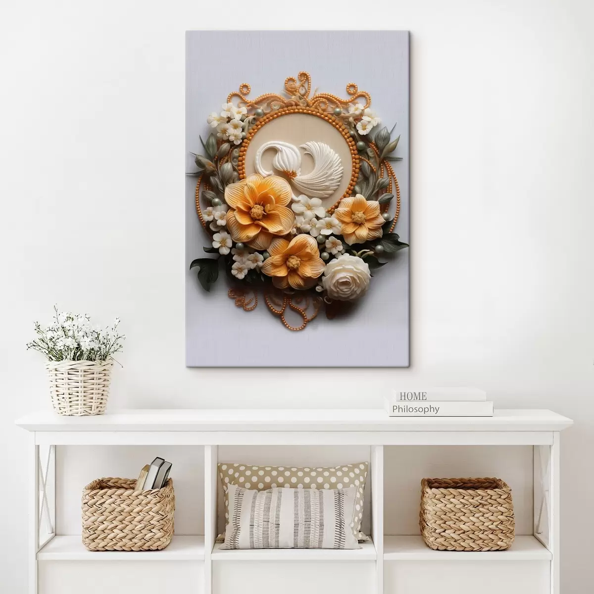  Schilderijen Abstracte compositie van bloemen s44553