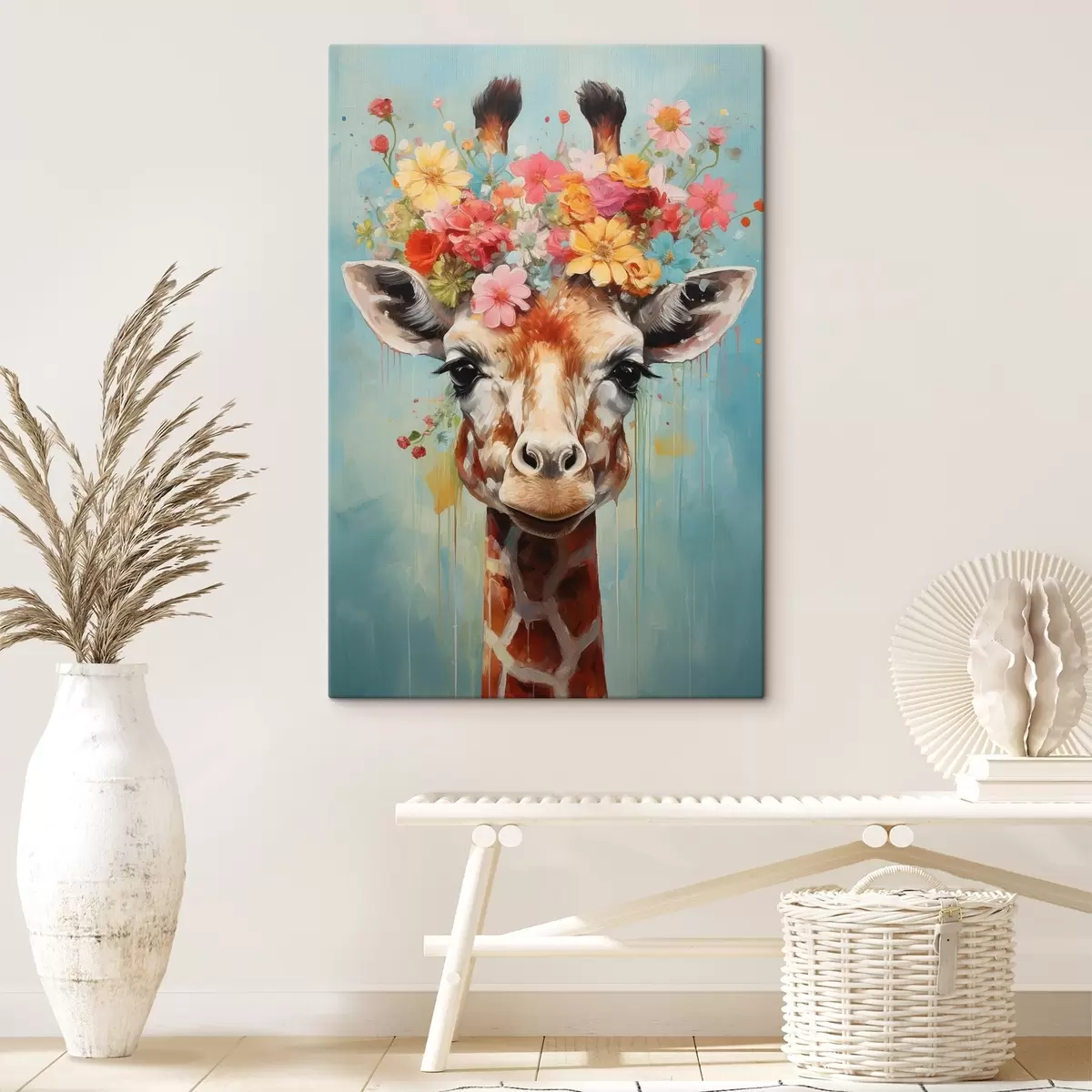  Schilderijen Een schattige giraffe s44557