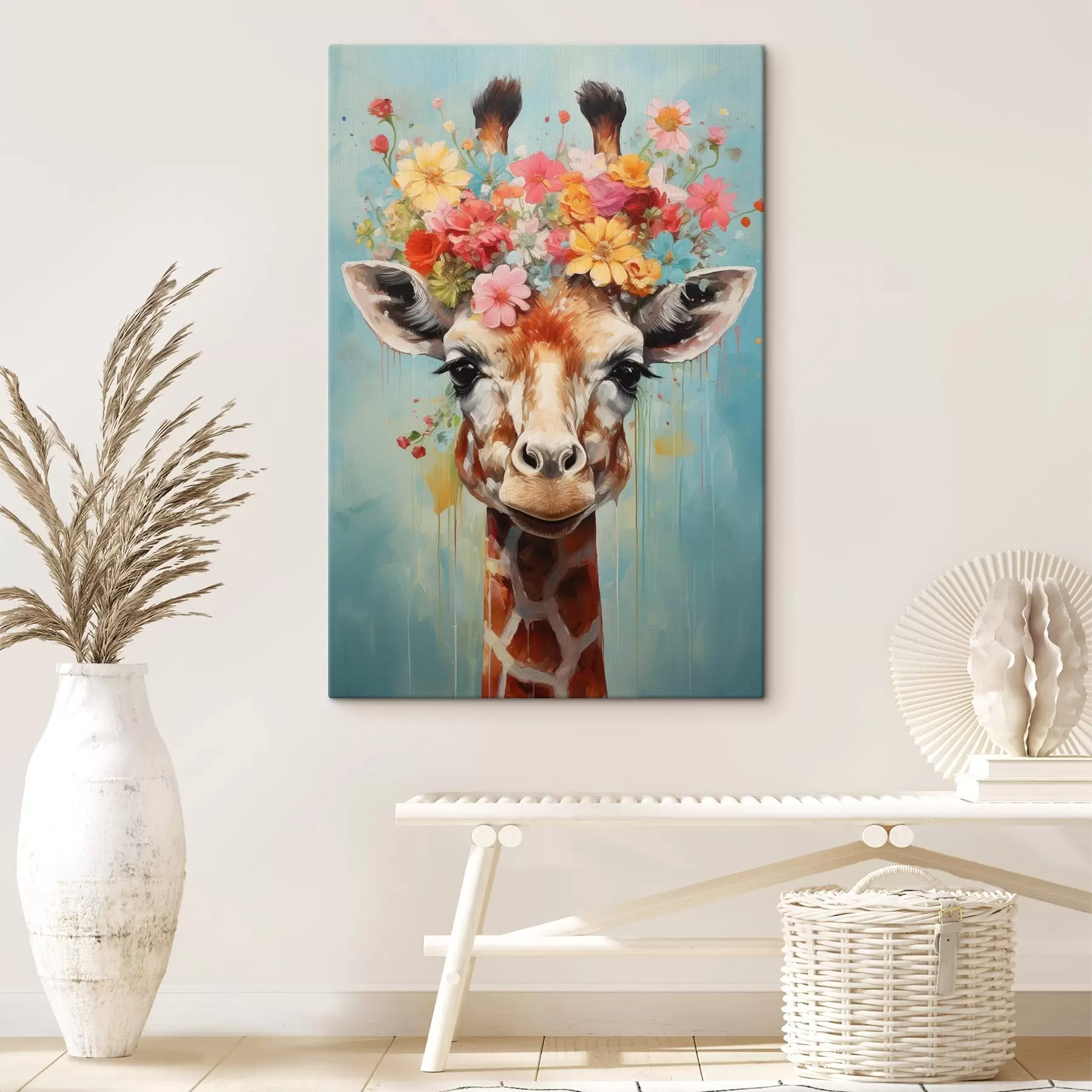  Peintures Une jolie girafe s44557