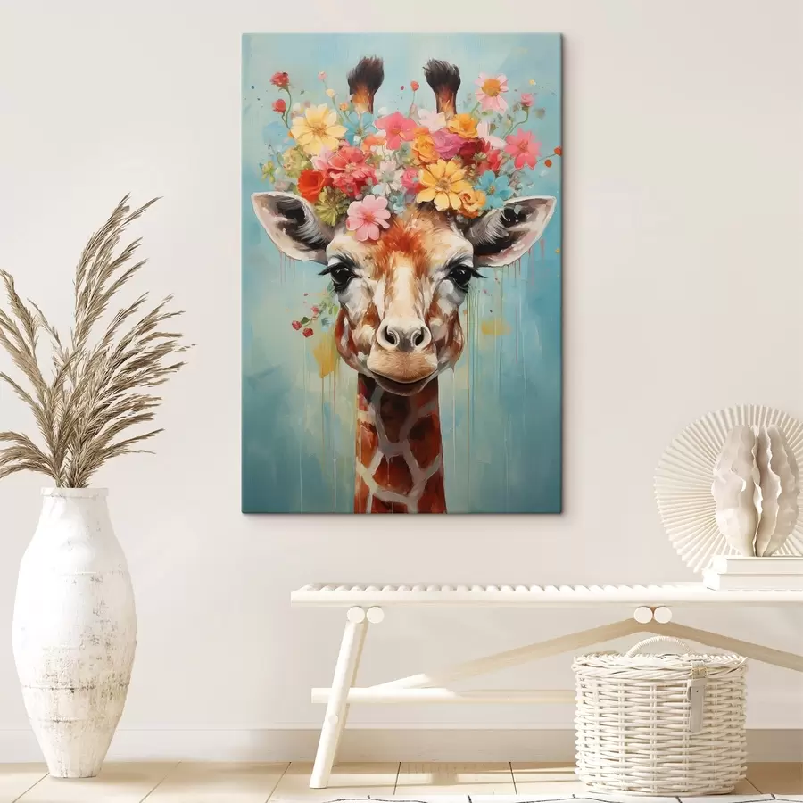 Peintures Une jolie girafe s44557