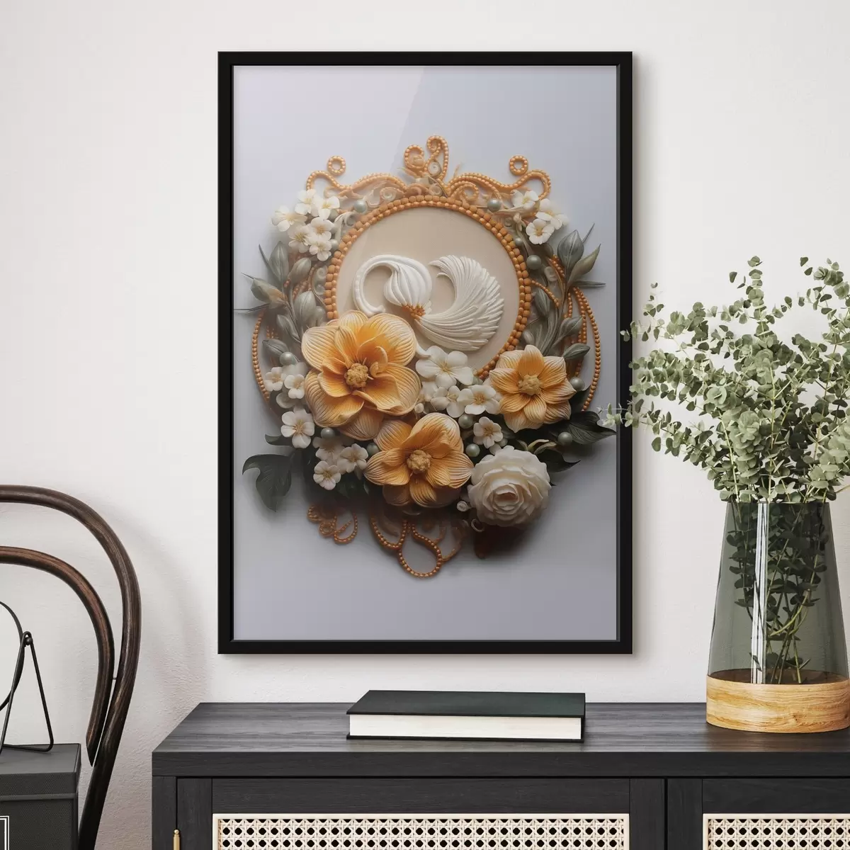 Affiche Composition abstraite de fleurs f44553