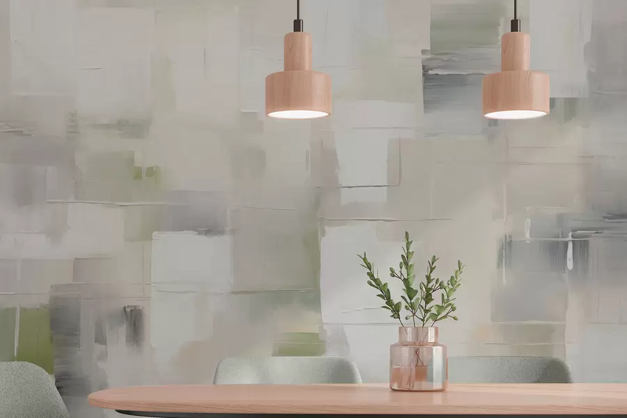 Papier peint photo Abstraction imitation de coups de pinceau w04354