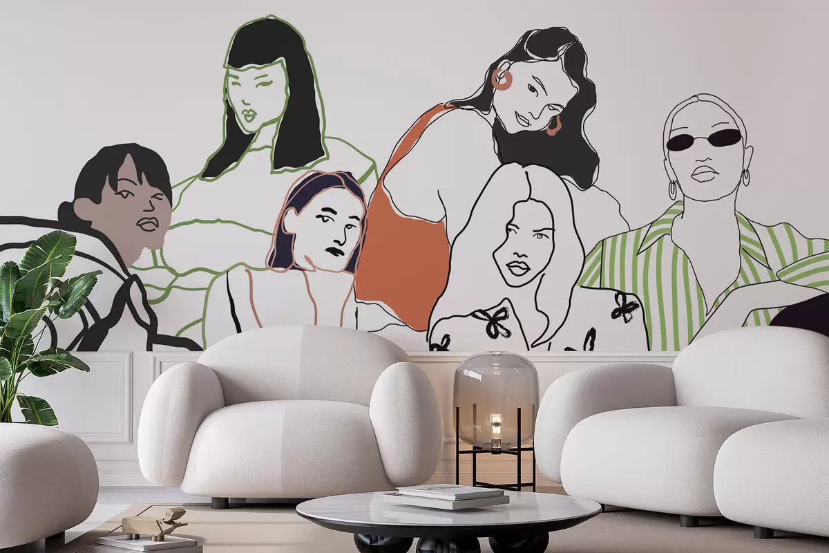 Fotobehang Meisjes w04359