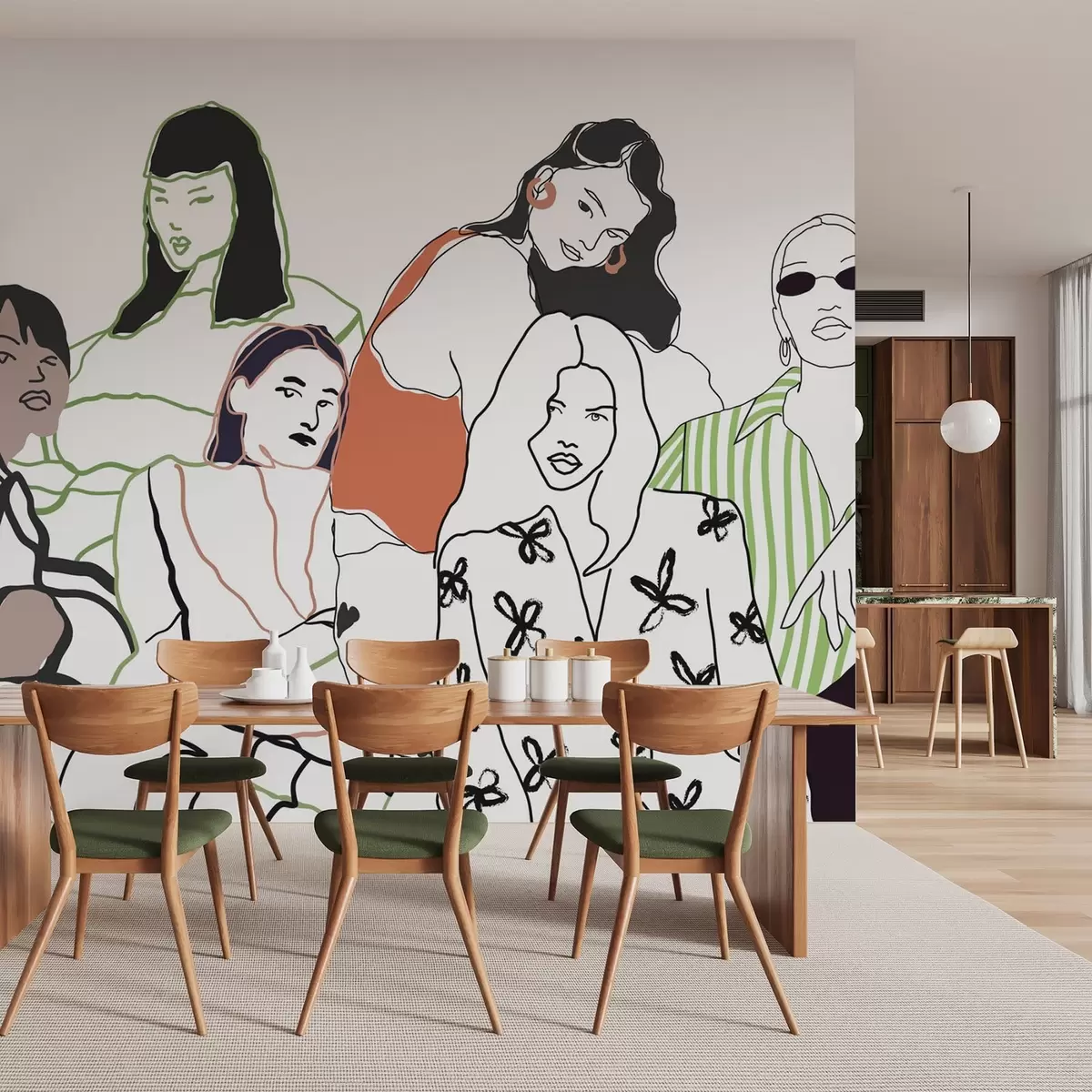 Fotobehang Meisjes w04359