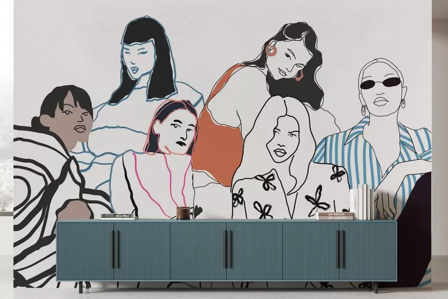 Fotobehang Meisjes w04359v1