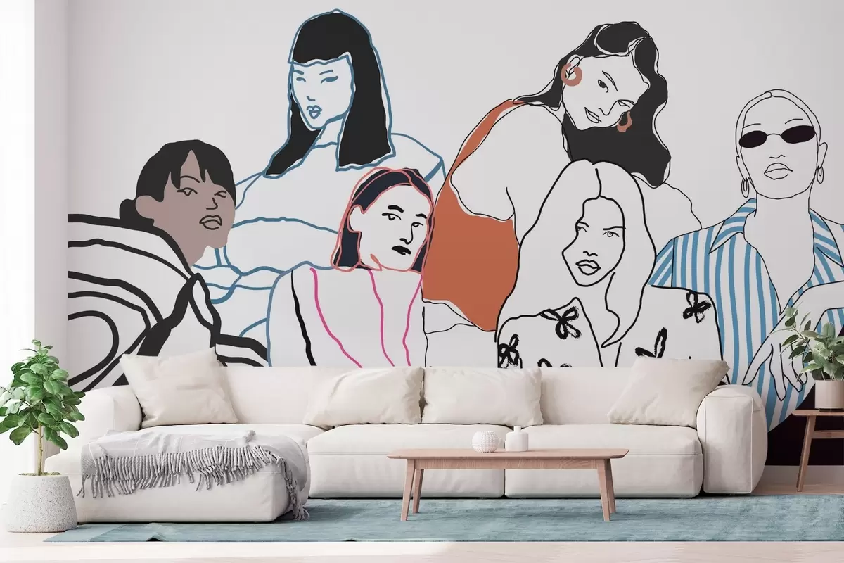 Papier peint photo Filles w04359v1