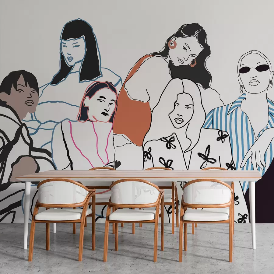 Papier peint photo Filles w04359v1