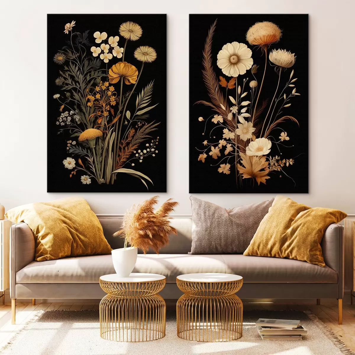  Peintures Fleurs gothiques m00552