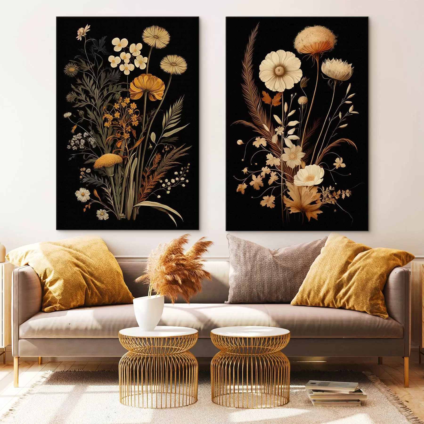  Peintures Fleurs gothiques m00552