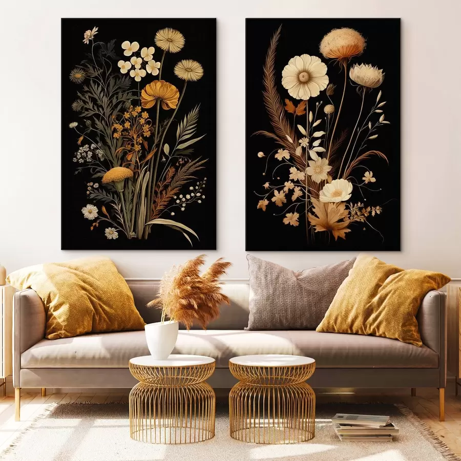  Peintures Fleurs gothiques m00552