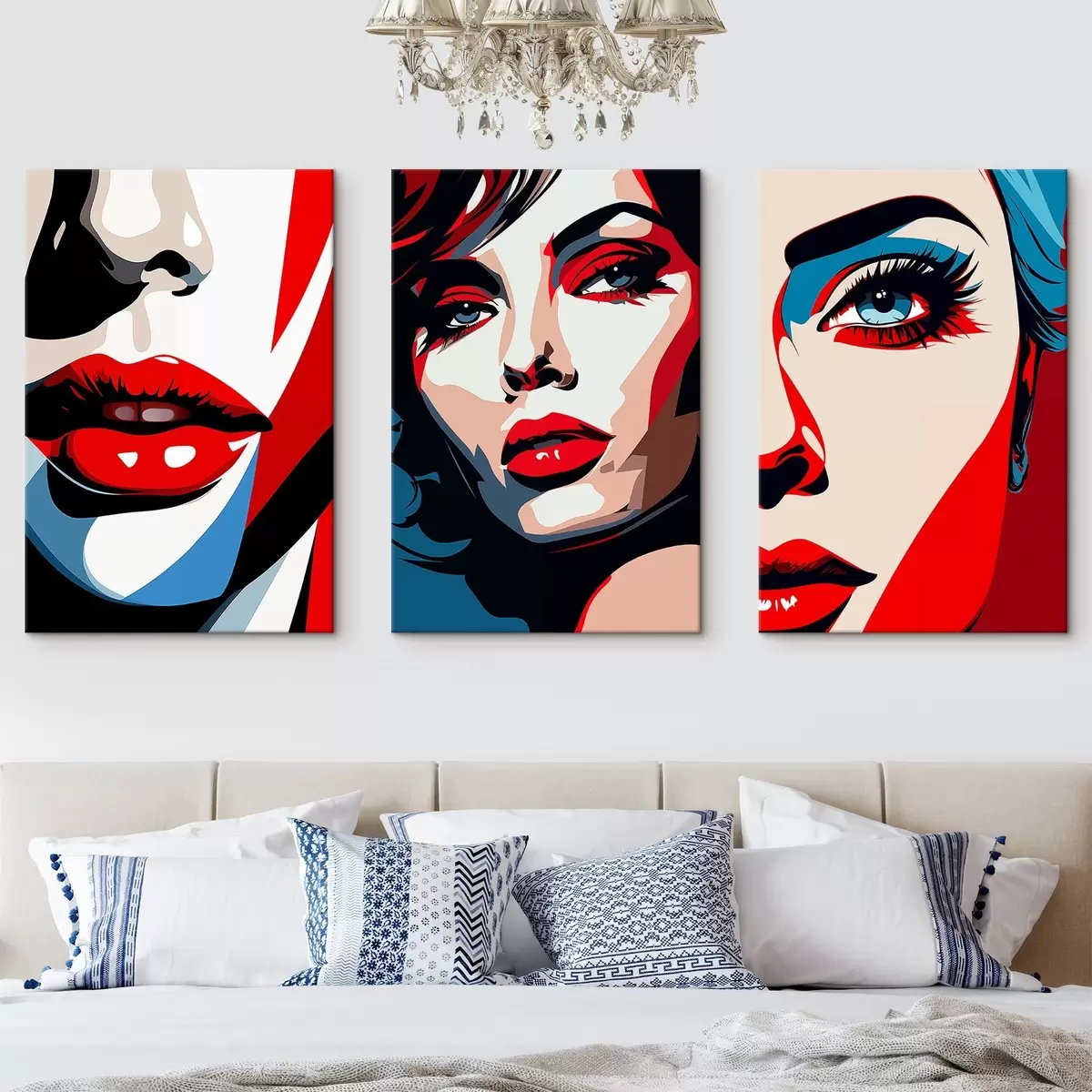  Peintures Visages colorés m00558