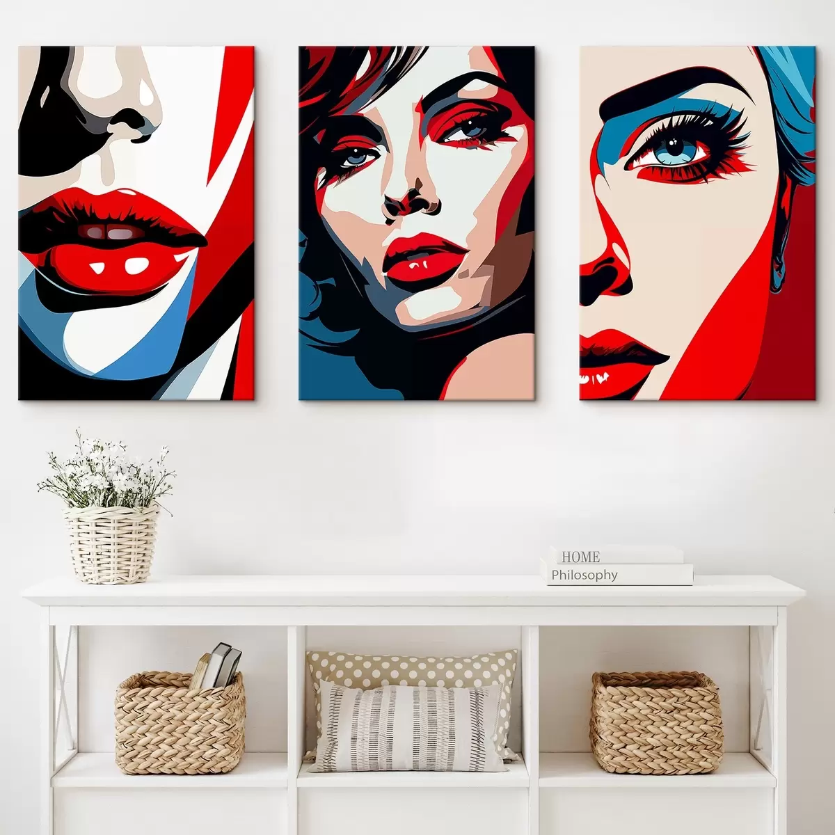  Peintures Visages colorés m00558