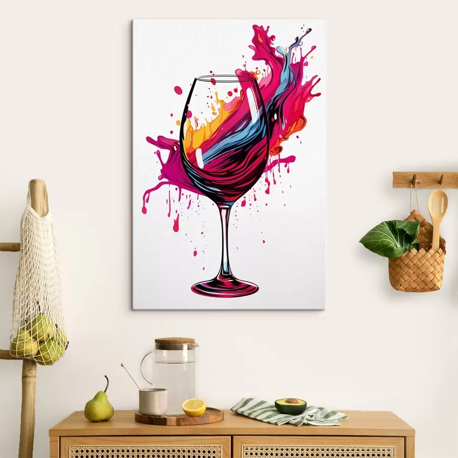  Schilderijen Een glas met verf s45269