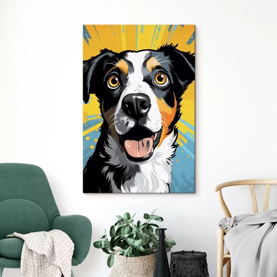  Peintures Chien heureux Pop Art s45279