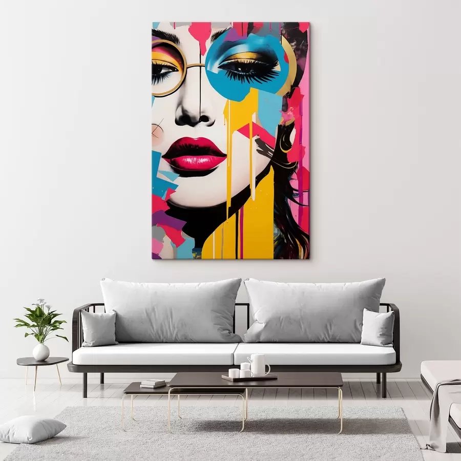  Peintures Couleurs derrière les lunettes s45284