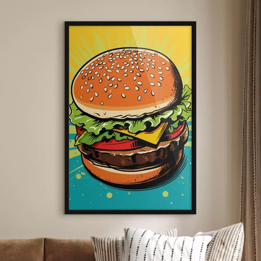 Fotobehang Burger f45277