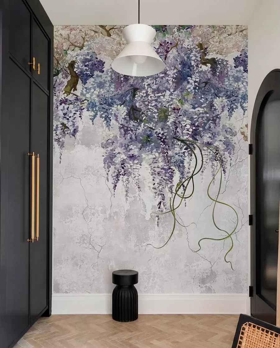 Papier peint photo Branches de lilas Boho u71720