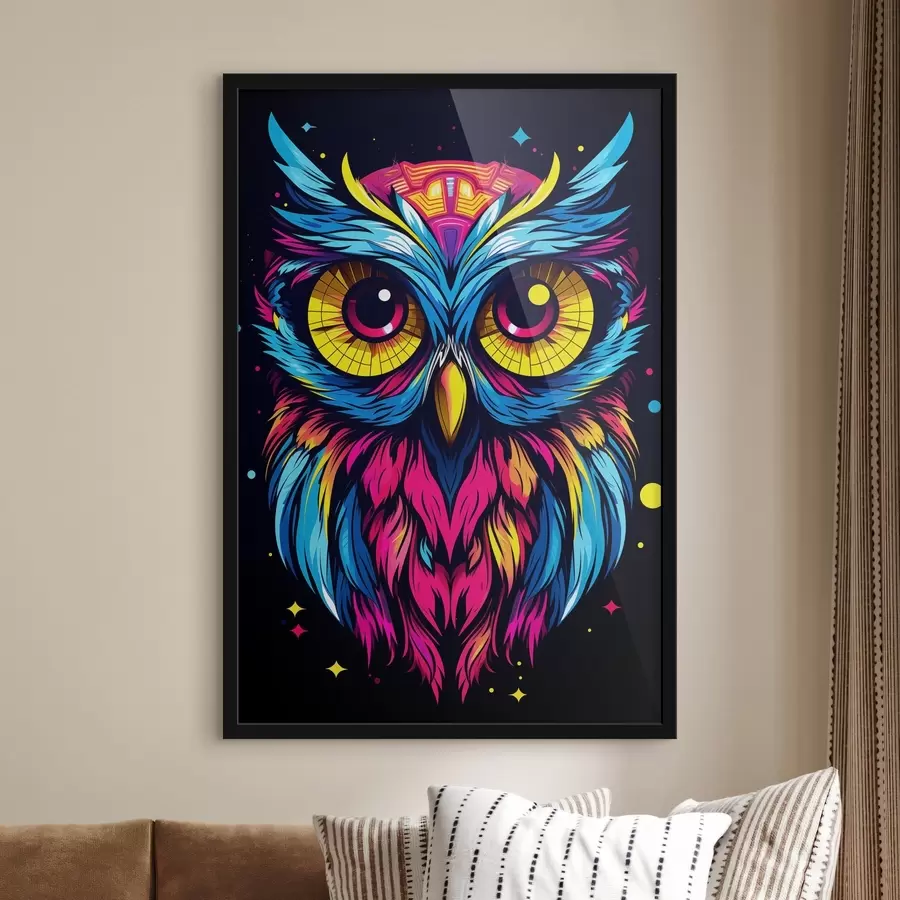 Papier peint photo Hibou lumineux f45281