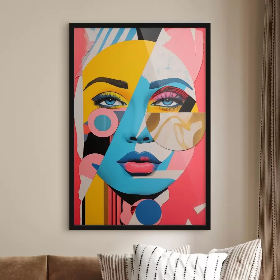 Fotobehang Puzzel Gezicht f45285