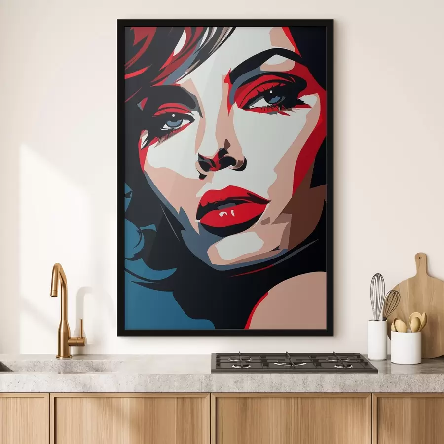 Papier peint photo Fille aux belles couleurs f45288