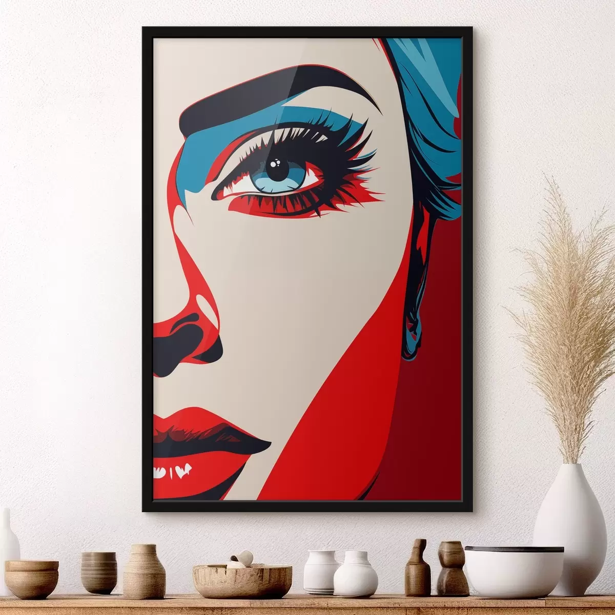 Poster Pop-art jurk f45289
