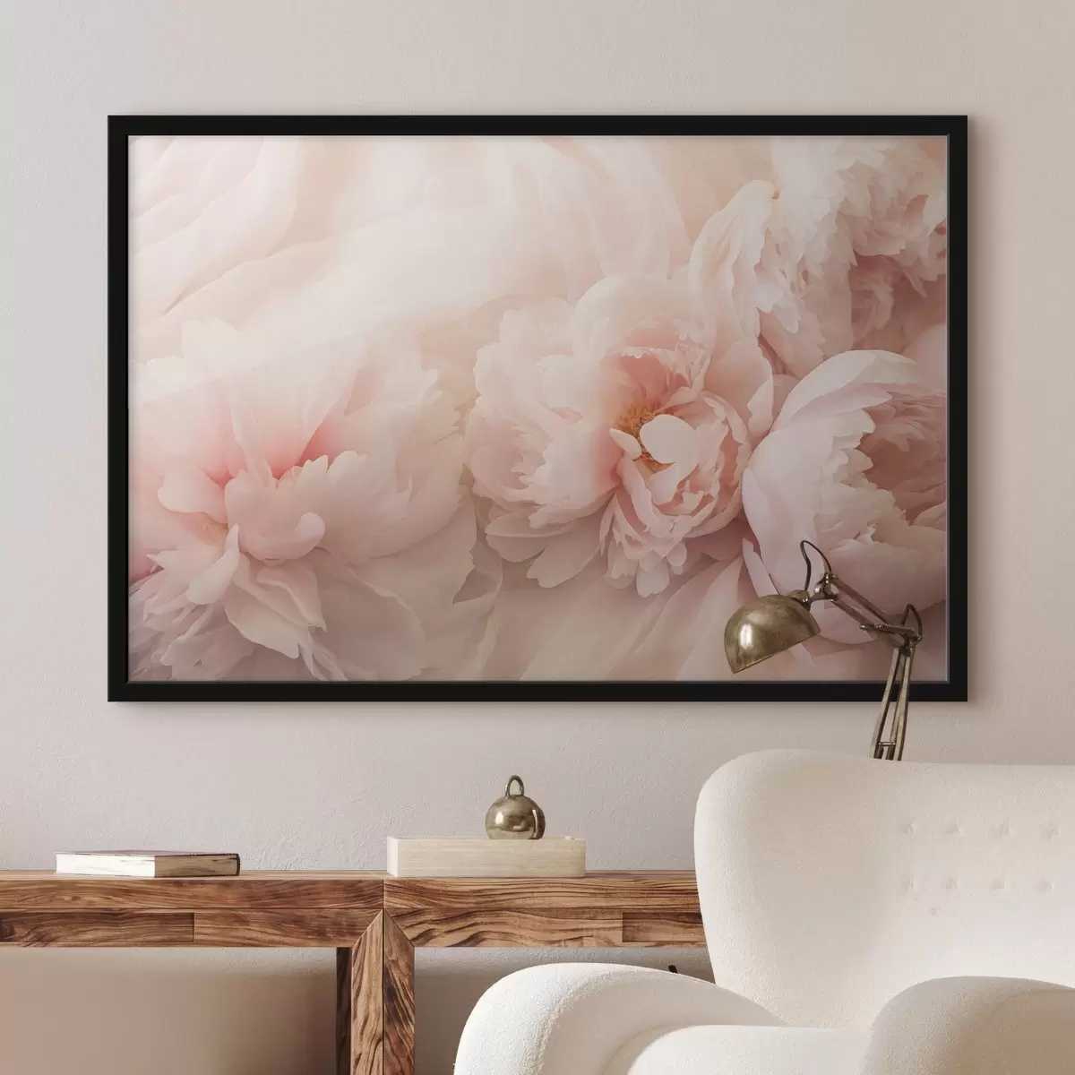 Affiche Pivoines en couleurs roses f45296