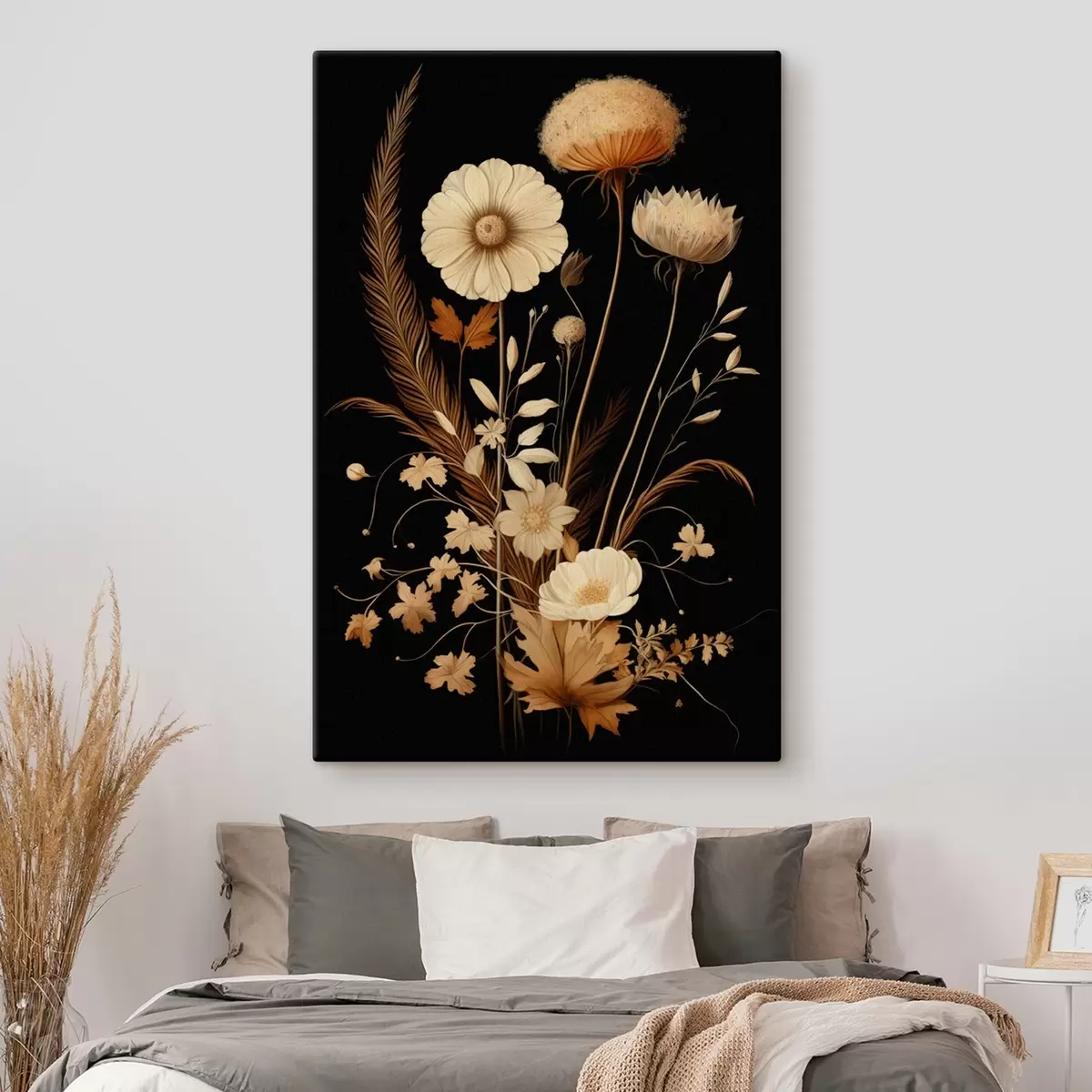  Schilderijen Botanisch boeket in warme tinten s45272