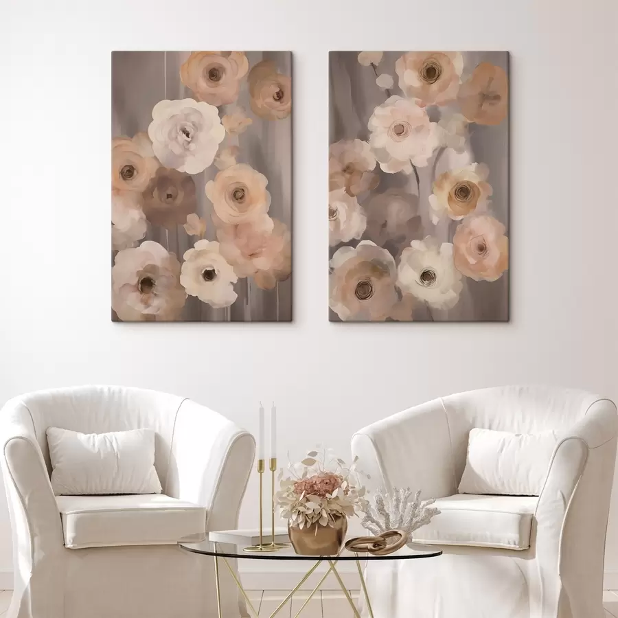  Peintures Fleurs abstraites m00542