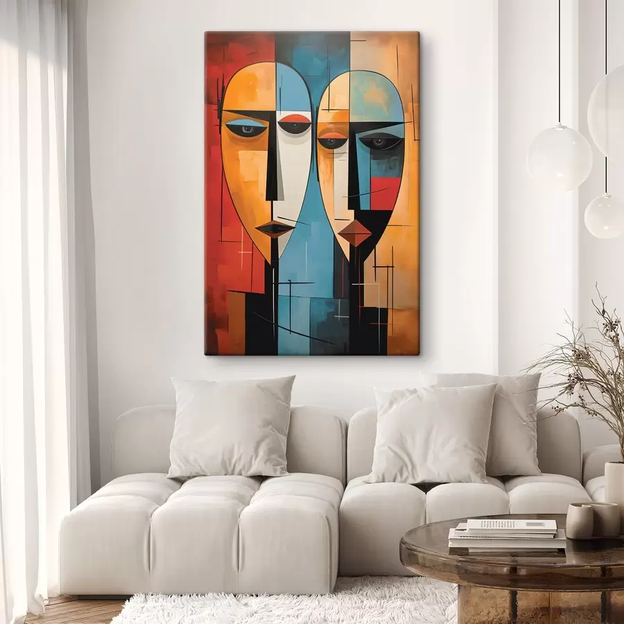  Peintures Visages abstraits s45236