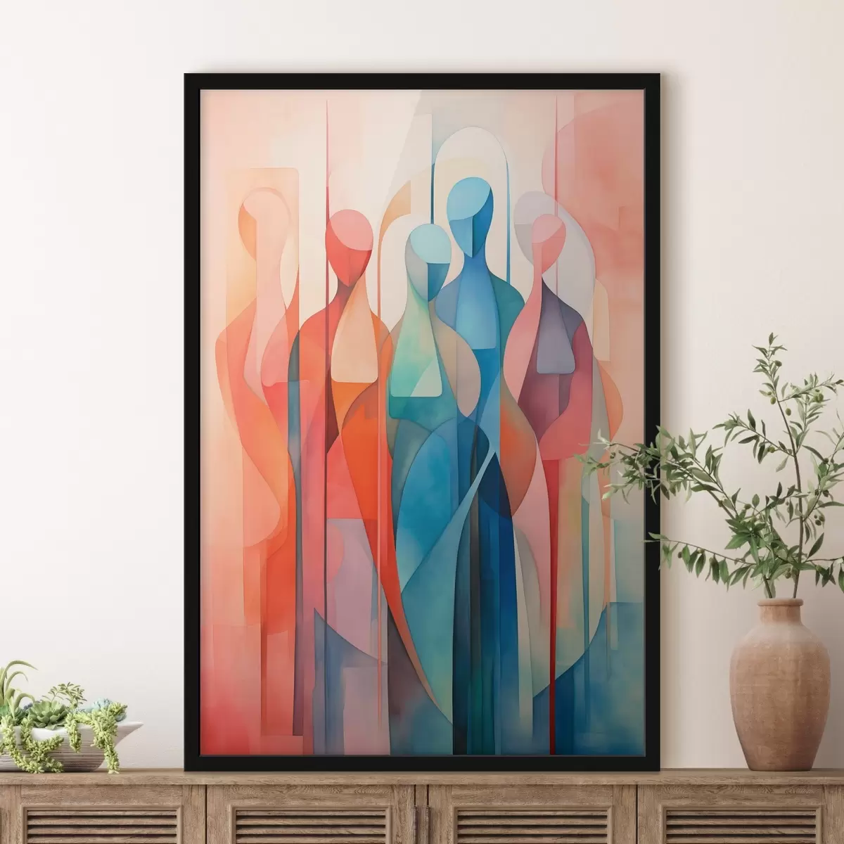 Affiche Silhouettes abstraites f45237