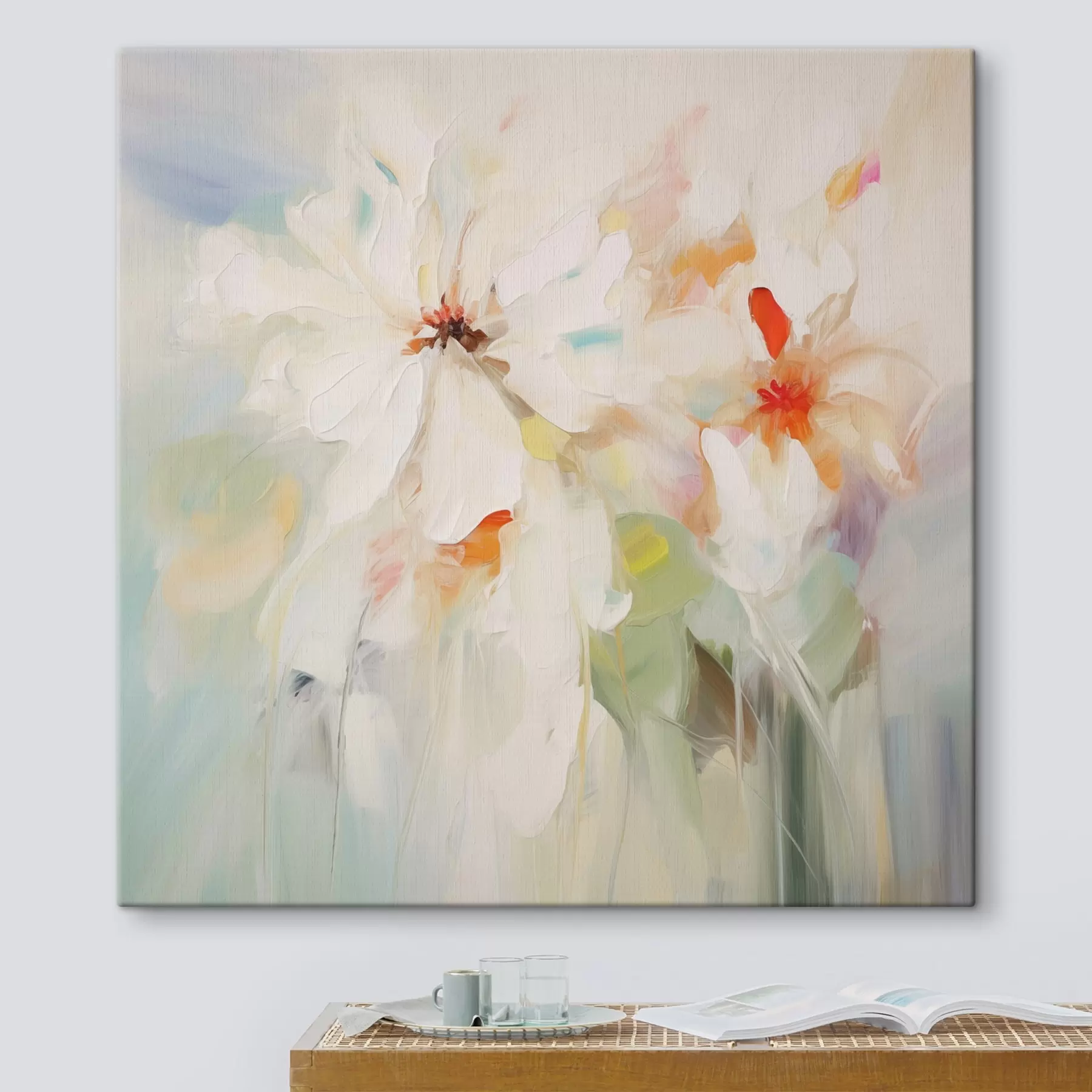  Schilderijen Bloemen imitatieschilderij s45306