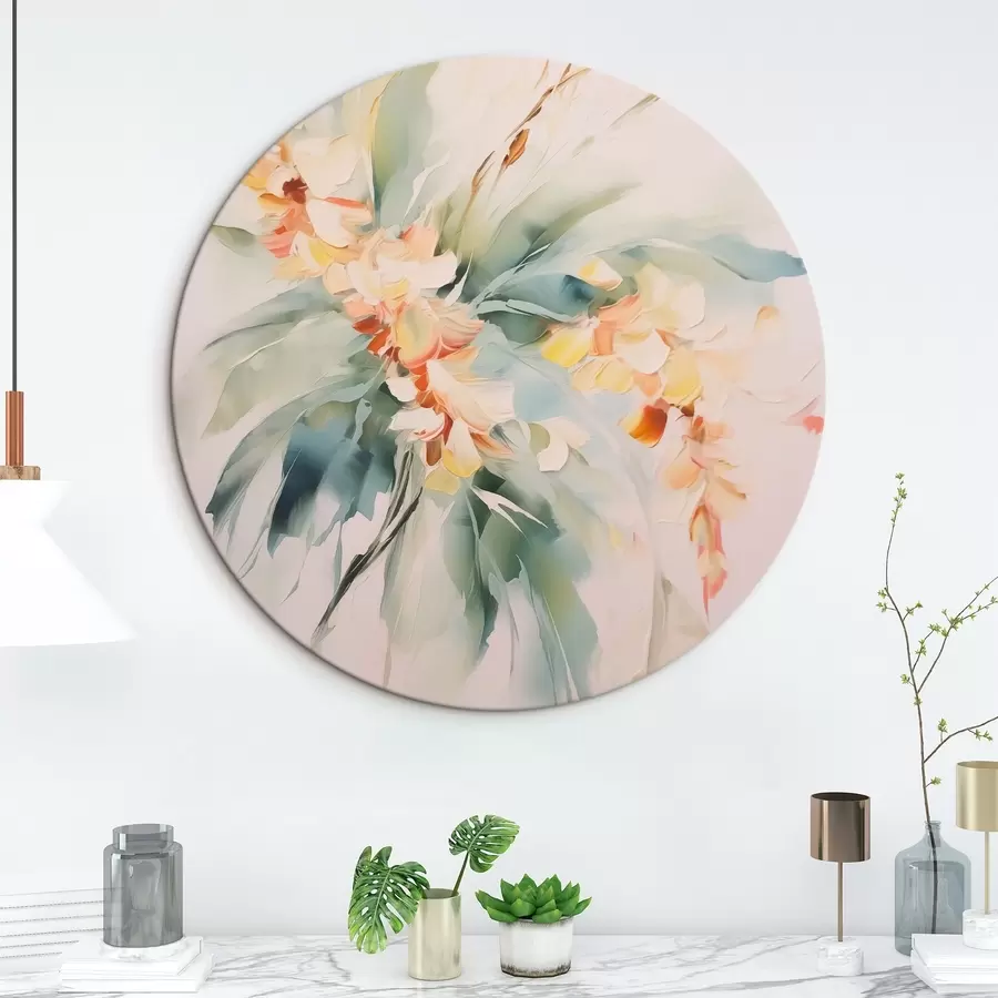  Peintures Fleurs abstraites dans le feuillage r45305