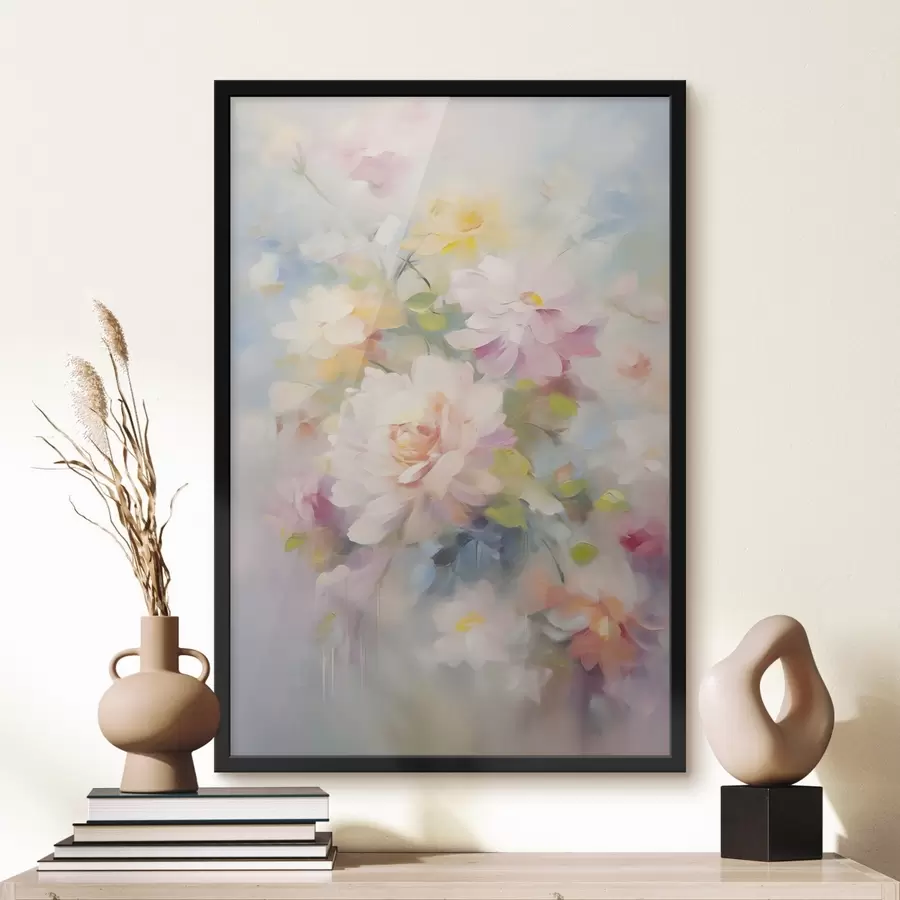 Papier peint photo Peinture imitation fleurs f45301