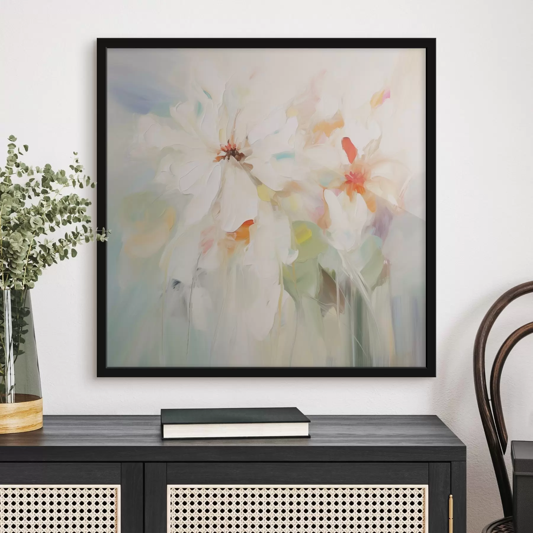 Papier peint photo Peinture imitation fleurs f45306