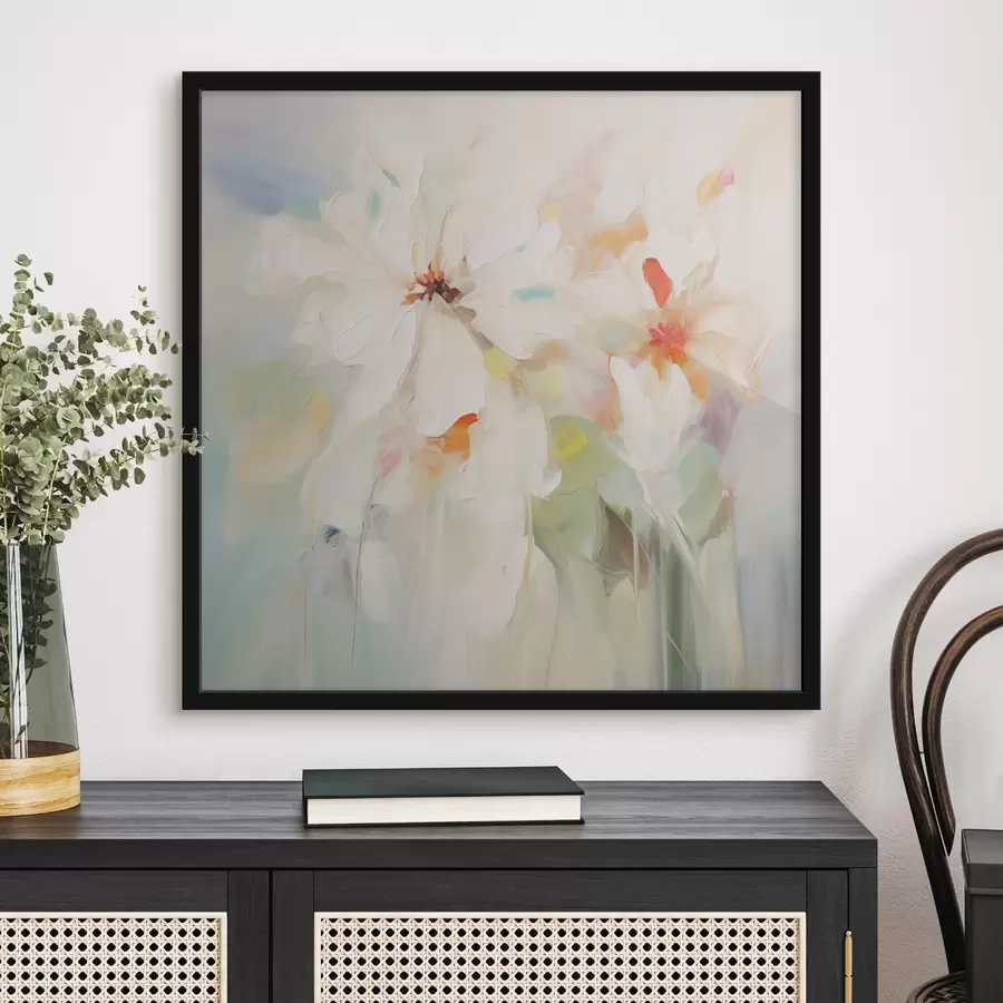 Fotobehang Bloemen imitatieschilderij f45306