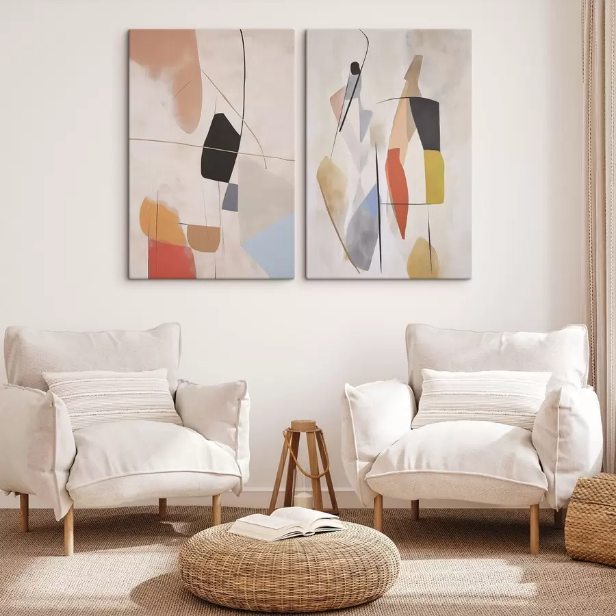  Peintures Abstraction géométrique m00562