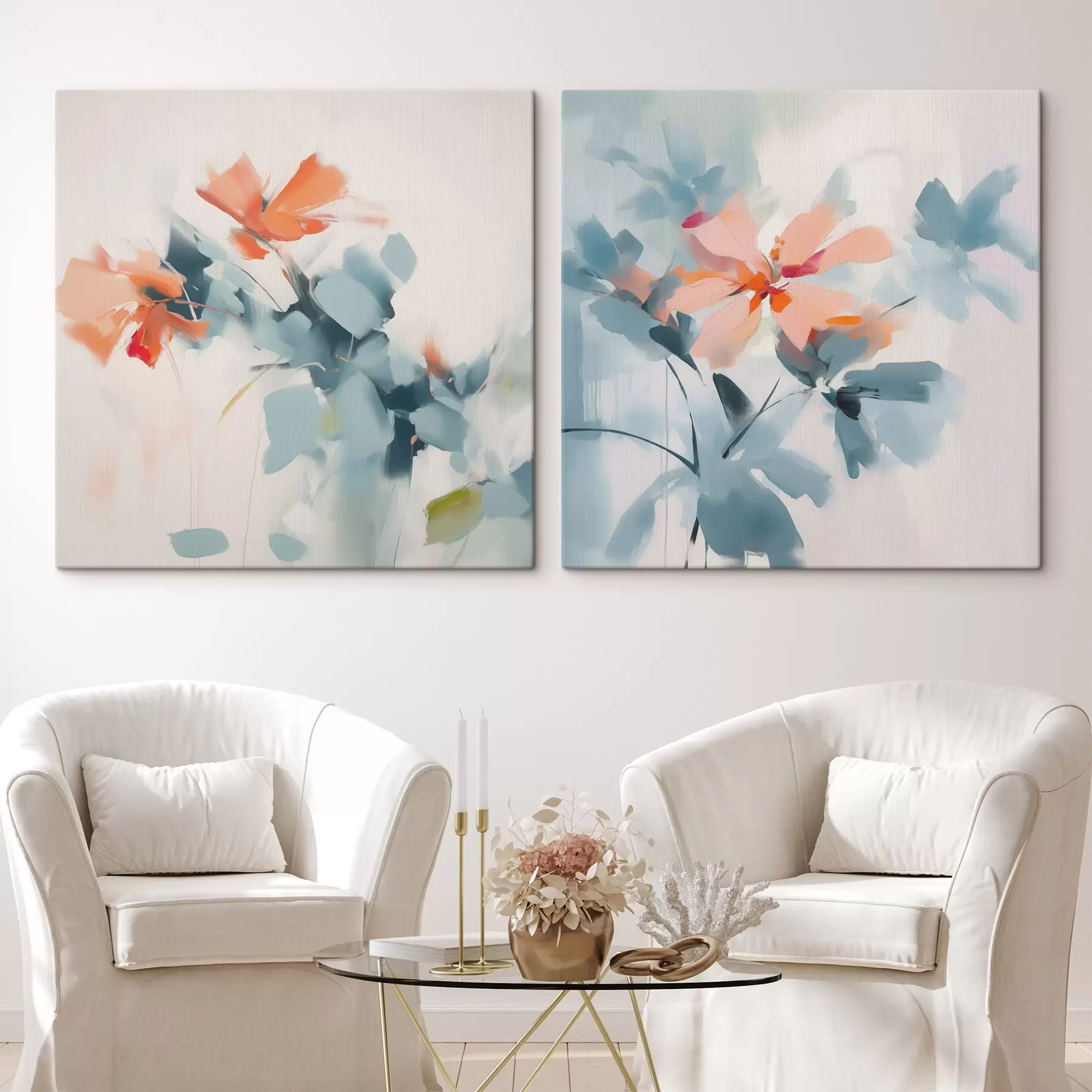  Peintures Imitation de fleurs abstraites m00564