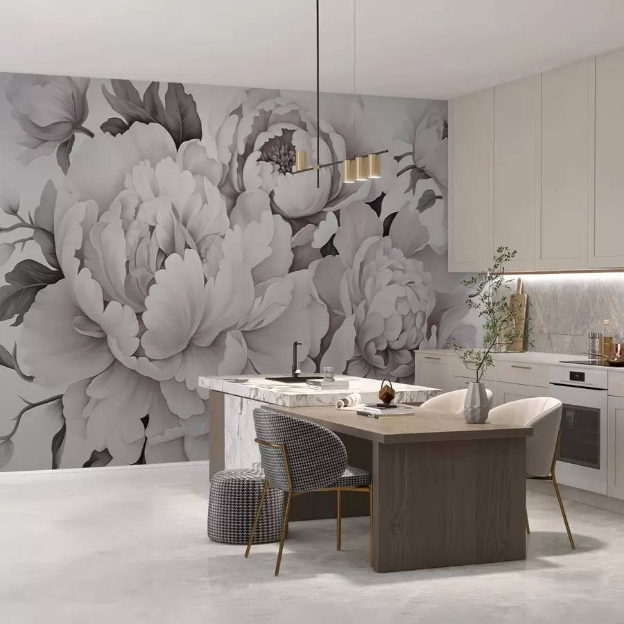 Papier peint photo Pivoines délicates w04365v2