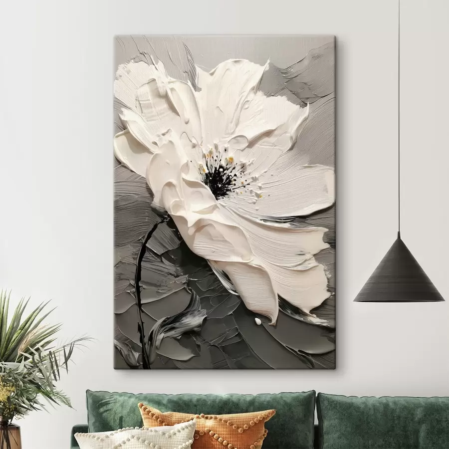  Peintures Elegant bloom : peinture moderne avec texture gaufrée s45246