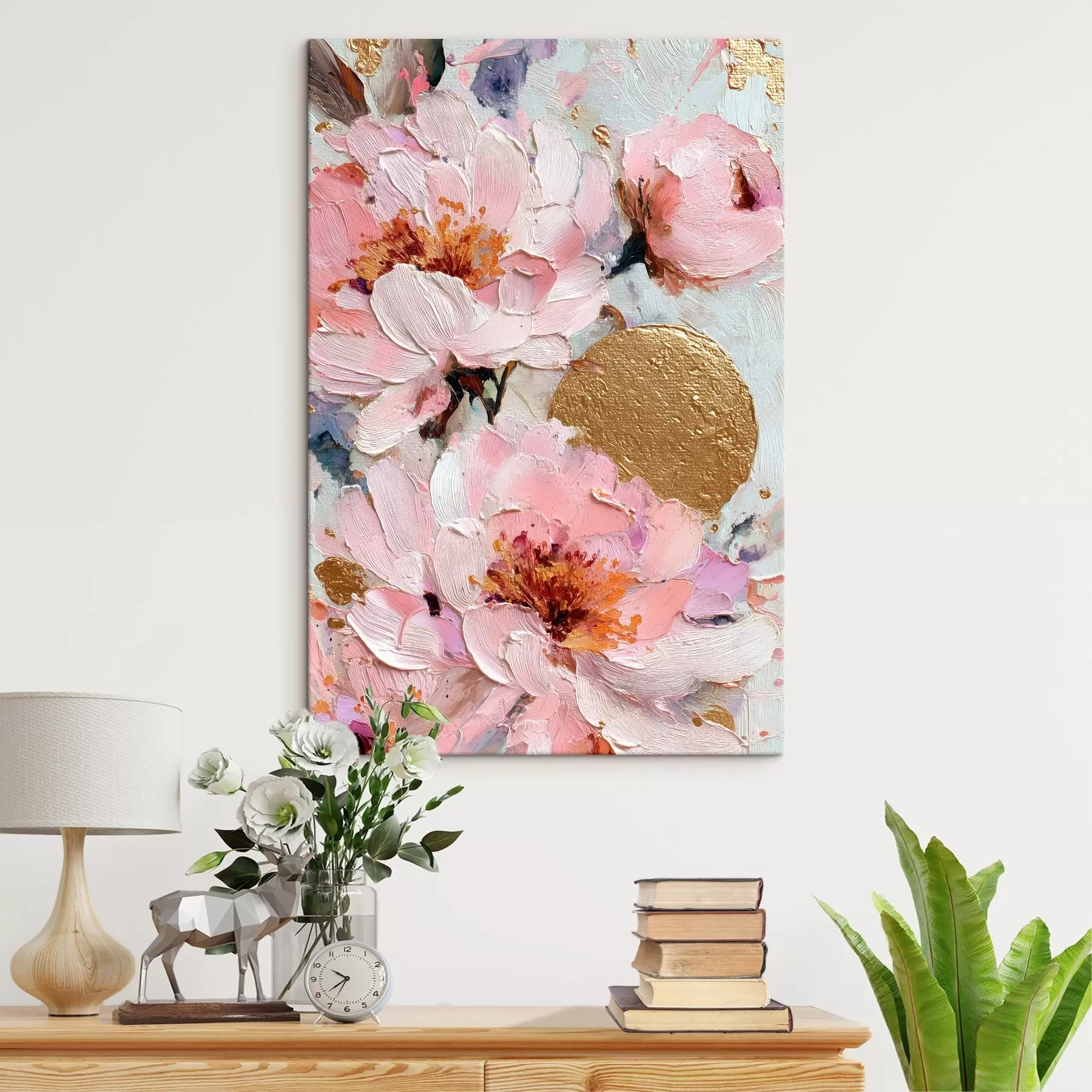  Peintures Composition florale : fleurs abstraites s45250