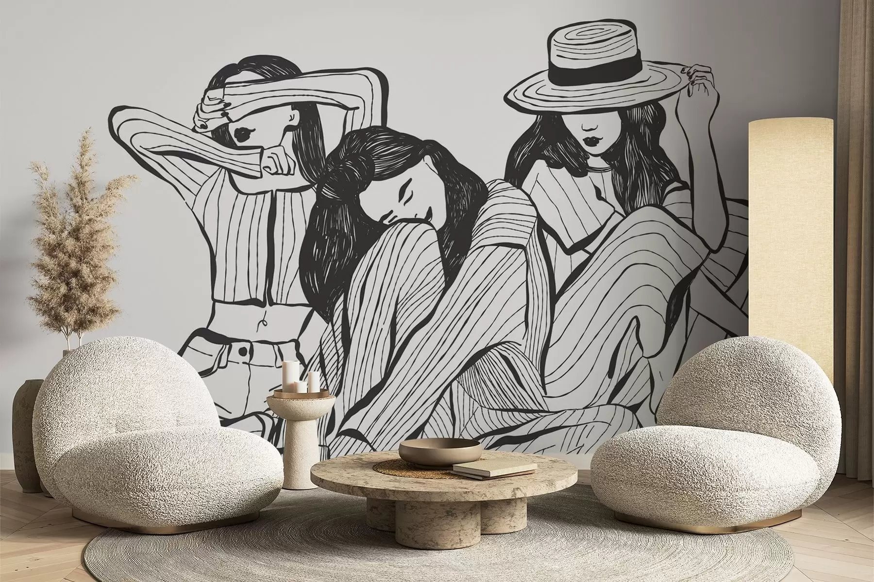 Fotobehang Meisjes w04384