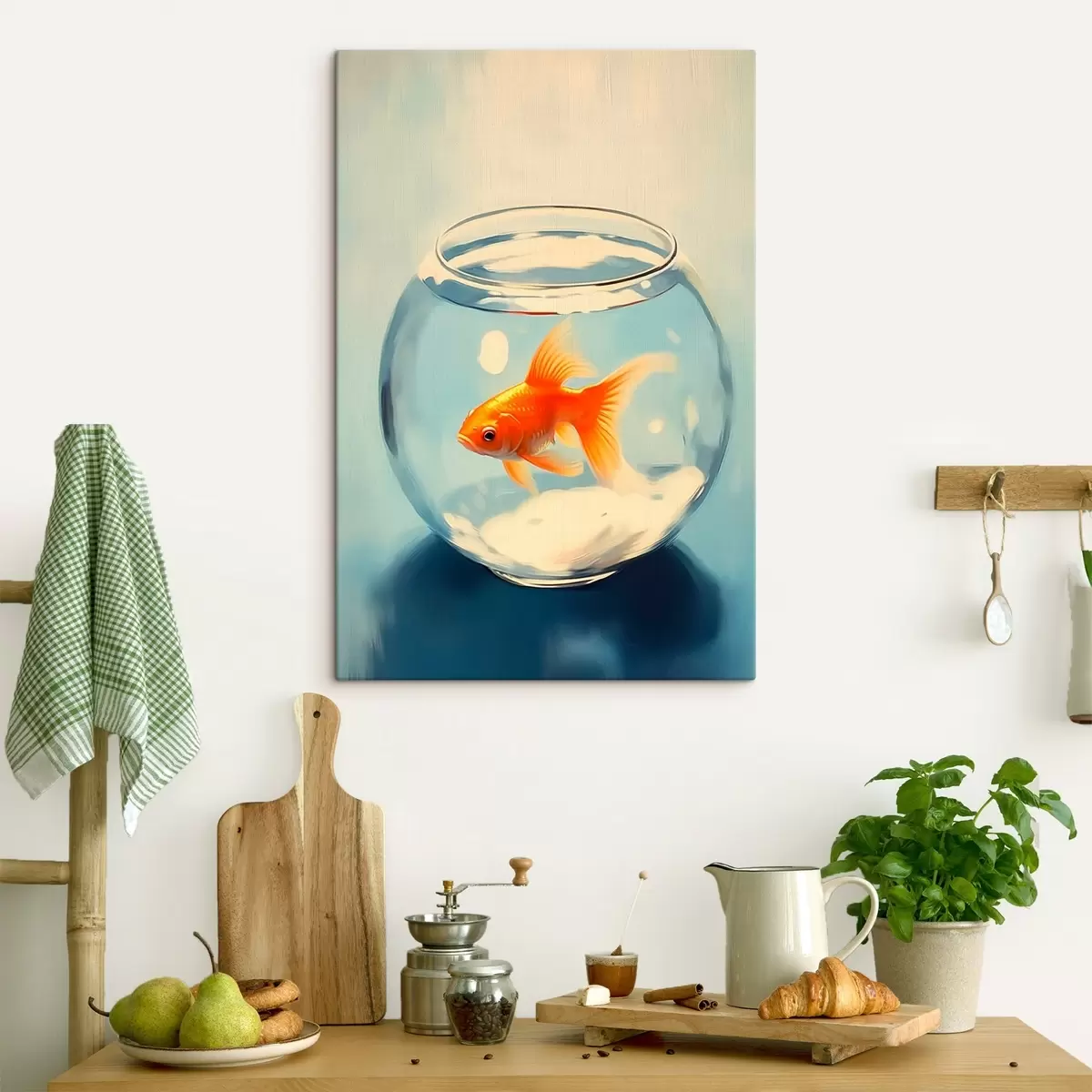  Peintures Poissons dans un aquarium s45314