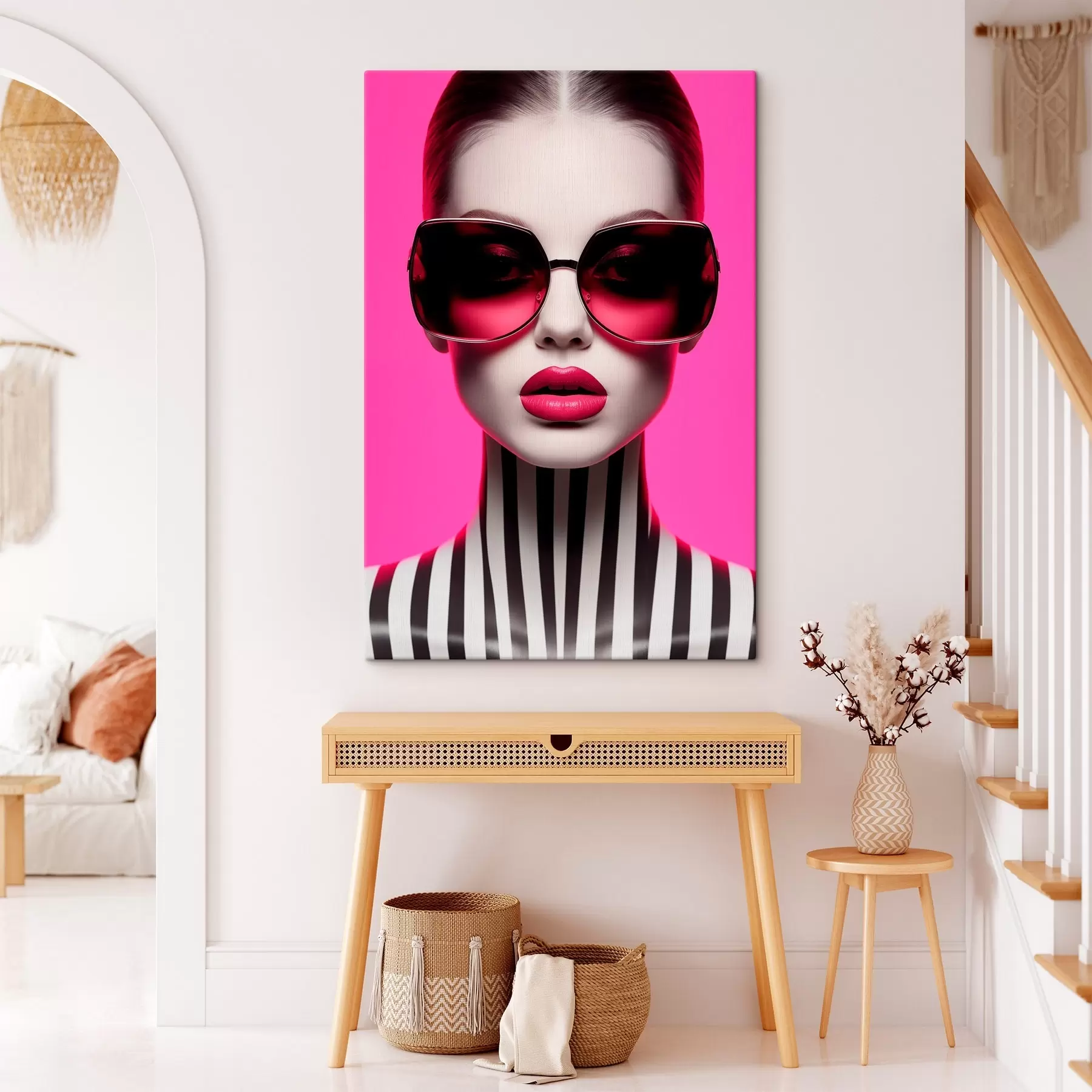  Peintures Femme avec de grandes lunettes s45316