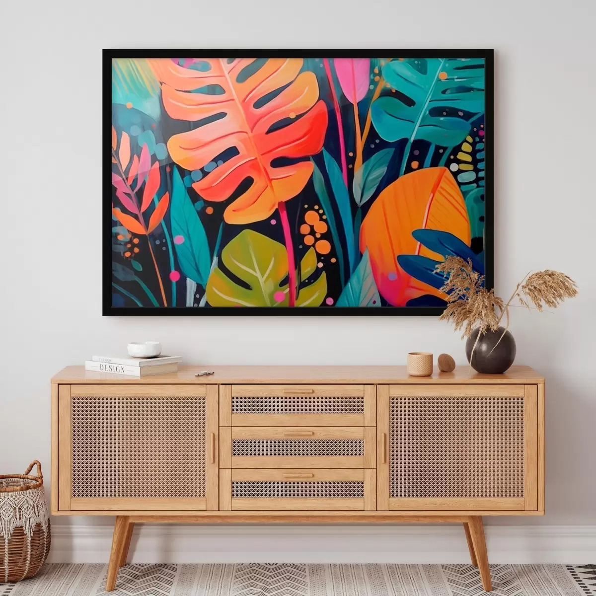 Affiche Feuilles tropicales f45308