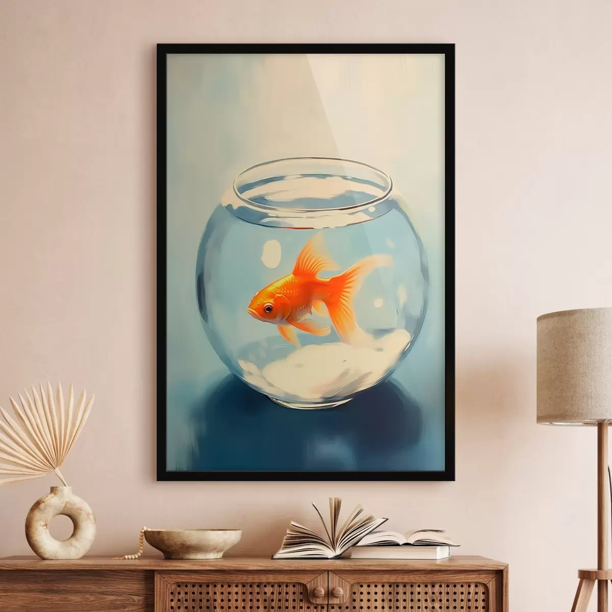 Affiche Poissons dans un aquarium f45314